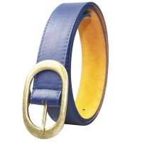 YEDY怡玳 时尚百搭皮带 复古休闲皮带 C4701蓝色