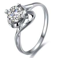 Doido爱度18K50分SI I-J色钻石女戒-舞动奇迹