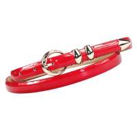 YEDY怡玳经典精致镜面革腰带针扣女士皮带SA4630 红色