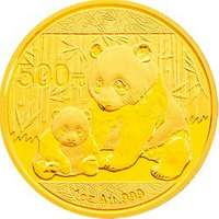 [中国金币]2012版熊猫金质纪念币(1盎司)