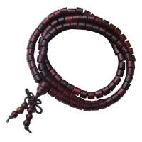 今上珠宝 108颗小叶紫檀5mm佛珠手链