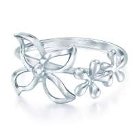 周生生 铂金(Pt950)绽放款式戒指 11# 55175r (2克)