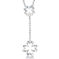 周生生 铂金(Pt950)四叶草项链 45厘米 81598n
