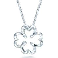 周生生 铂金(Pt950)四叶草项链 45厘米 81599n