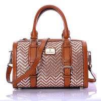 贝罗兰 Beiroland BR500873C Christine 克里斯汀系列手提单肩斜挎山羊皮女包 WD500783C 咖啡色