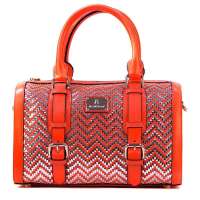 贝罗兰 Beiroland BR500873OS Christine 克里斯汀系列手提单肩斜挎山羊皮女包 WD500873 橙色