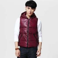 唐狮 男羽绒背心11141111347070503(紫红S)