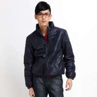 唐狮 男立领棉衣夹克11141106240461404(夜蓝M)