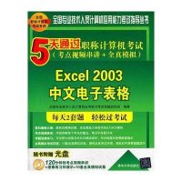 5天通过职称计算机考试(考点视频串讲.全真模拟)Excel 2003中文电子表格