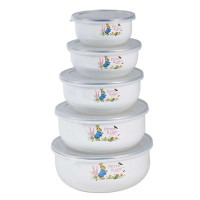 Peter Rabbit比得兔花韵五入搪瓷碗PR-3819