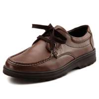 红蜻蜓时尚休闲真皮男单鞋商务经典商务板鞋休闲鞋WTA27222 棕色 43码