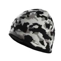 KENMONT凯蒙特 毛线帽子迷彩套头帽男帽KM-9002-32 黑白色
