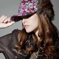 KENMONT凯蒙特 女棒球帽秋冬毛边护耳鸭舌帽KM-1026-05 紫色