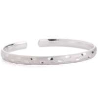 齐泉黄金S999千足银手镯 爱的印记