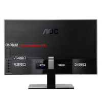 [仅深圳有货]AOC I2267FW 21.5英寸宽屏IPS广视角液晶显示器(黑/银色)