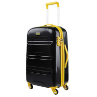 CONWOOD纯PC超韧性材质拉杆箱万向轮 20寸-PC011-黑色