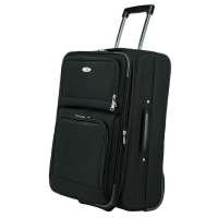 CONWOOD 独特弯拉杆设计经典商务旅行箱 20寸-hm232a-黑色