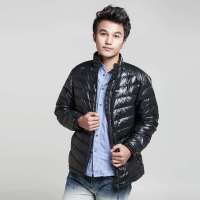 ECHOROBA户外时尚男羽绒夹克L4-JK9205黑色110(XXL)