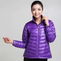 ECHOROBA户外时尚女羽绒夹克L4-JK9206葡萄紫105(XL)
