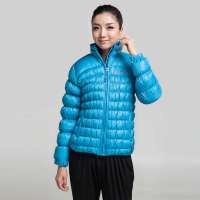 ECHOROBA户外时尚女羽绒夹克L4-JE4474水蓝90(S)