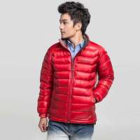 ECHOROBA户外时尚男羽绒夹克L4-JE4475酒红95(M)