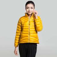 ECHOROBA户外时尚女羽绒夹克L4-JE4476金黄95(M)