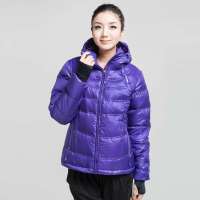 ECHOROBA户外时尚女羽绒夹克L4-JK9410紫色90(S)