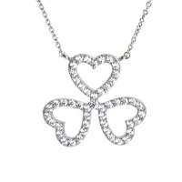 阿菲娜AFFINER 爱心三叶草  项链