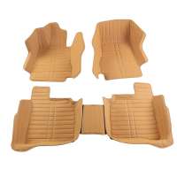 GH 保时捷新卡宴全包围皮革脚垫黄色