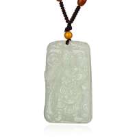 御灵珠宝 和田玉 白玉武财神 关公 守财辟邪 0102010100016