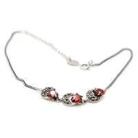 PINKKING 925纯银小巧淑女星月相伴脚链