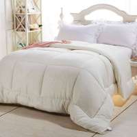 水星家纺 暖绒四孔冬被 全涤面料四孔纤维被芯 加厚冬被 1.2米床 白