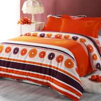 水星家纺 全棉磨毛印花四件套 圆舞曲 1.8米床