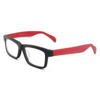 益盾防辐射眼镜销量冠军品牌护目镜哑光木纹材质 1259-074 红