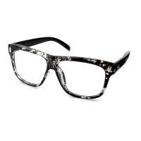 益盾防辐射眼镜销量冠军品牌平光大框男女款宝石蓝膜 OF-1206 黑波点