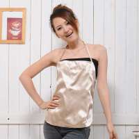 诺尔健蝴蝶烫钻图案肚兜卡其XL/170/92AN2101