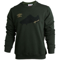 UMBRO茵宝男式圆领卫衣105410021(墨绿/M)