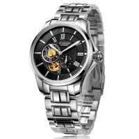 Rossini罗西尼雅尊系列双子星半钨钢机械男表5523W04B