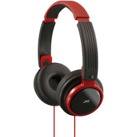 杰伟世(JVC)HA-S200-R(红色)便携式轻型头戴式DJ运动耳机