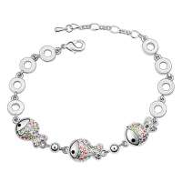 爱卡手链手镯 小丑鱼镀金水晶手链