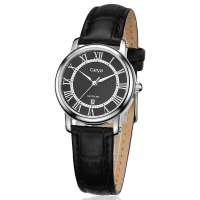 格雅GEYA石英机芯黑盘女表G07008LWK