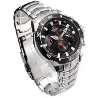 卡斯曼魅力三眼计时男表防水表极速系列8201黑色