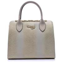 CROCODILE(鳄鱼恤)女包 专柜正品欧美 女手提包 牛皮包定型包包大包12213007