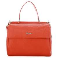 CROCODILE(鳄鱼恤) 女包新品女皮包包手提包斜挎包包蛇纹百搭女包大包12214026橙色