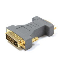 CE-LINK 2079 DVI24+5公头转VGA母头镀金转接头(灰色)