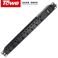 同为（TOWE）EN10/W801 机柜PDU插座8位10A通用孔3米线