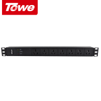 同为（TOWE）EN16/G706S 7位防雷PDU机柜插座（1位16A+6位10A） 3米