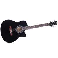 马帮(CARAVAN)40寸民谣吉他HS-4010全椴木 玫瑰木指板 半封闭准 黑色