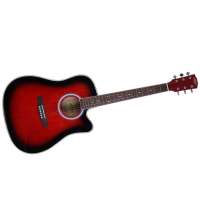 马帮(CARAVAN)40寸民谣吉他HS-4010全椴木 玫瑰木指板 半封闭准 红色