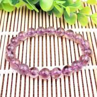 晶心依恋 天然玻利维亚紫水晶手链8mm